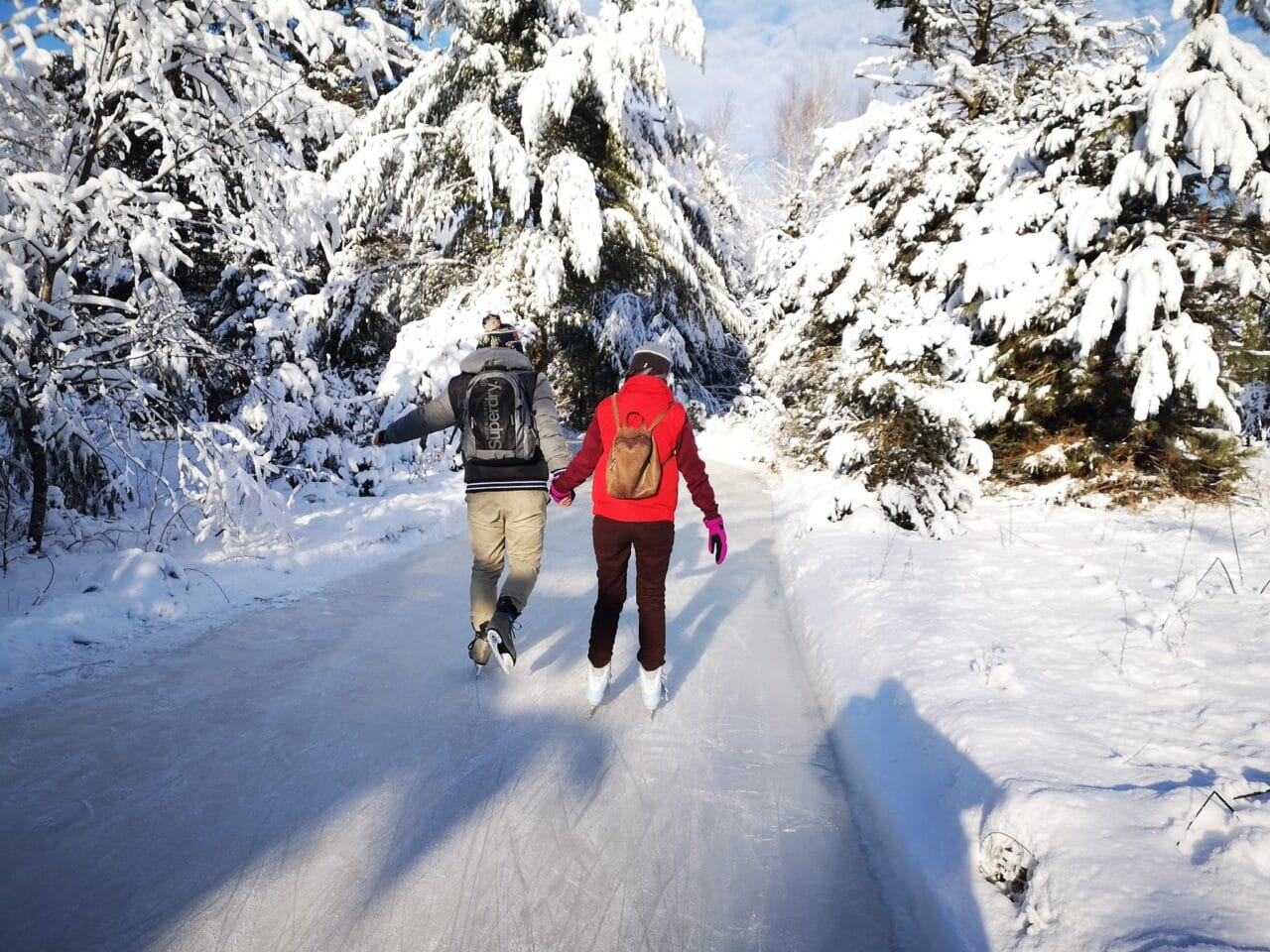 Patinage en forêt